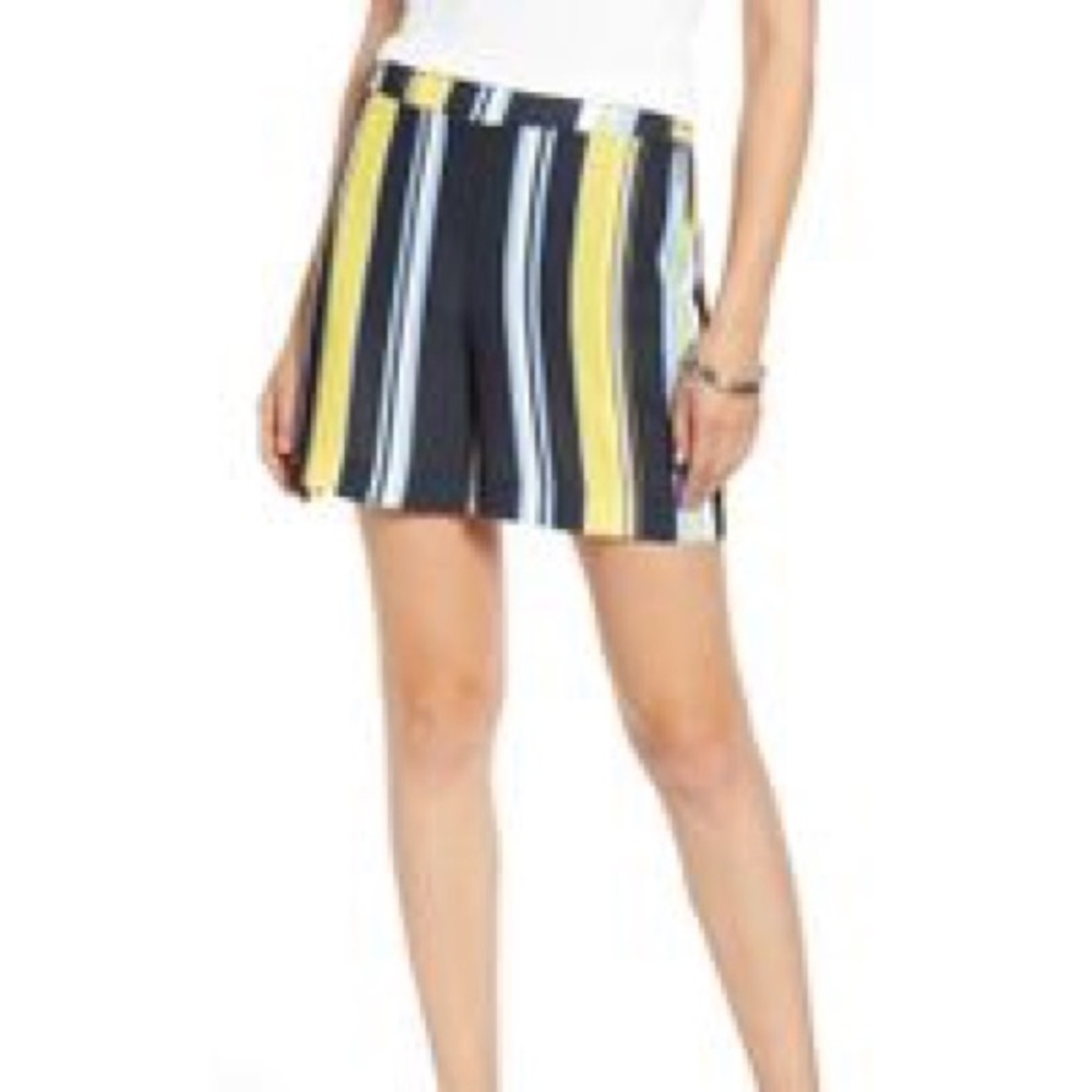 Halogen Lucinda Striped Shorts